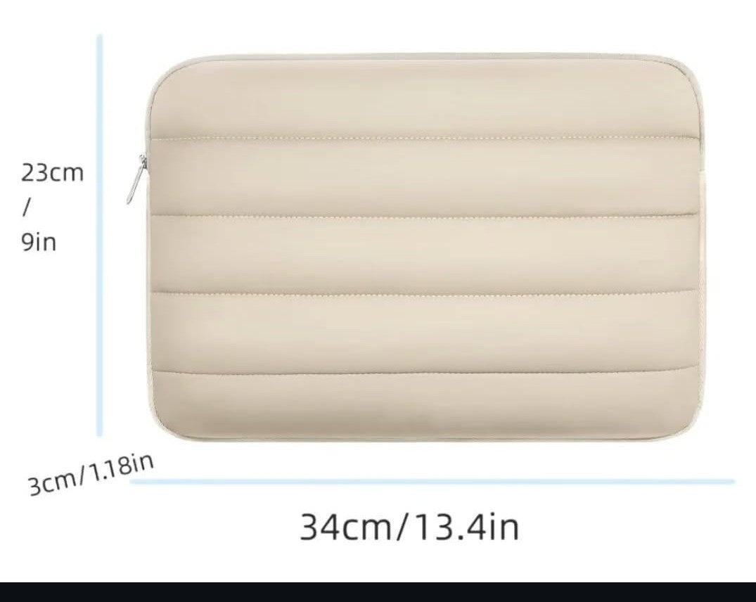 Puffy laptop sleeve