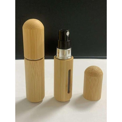 Bamboo Perfume Refill Bottle – Eco-Friendly & Stylish Refillable Spray Bottle