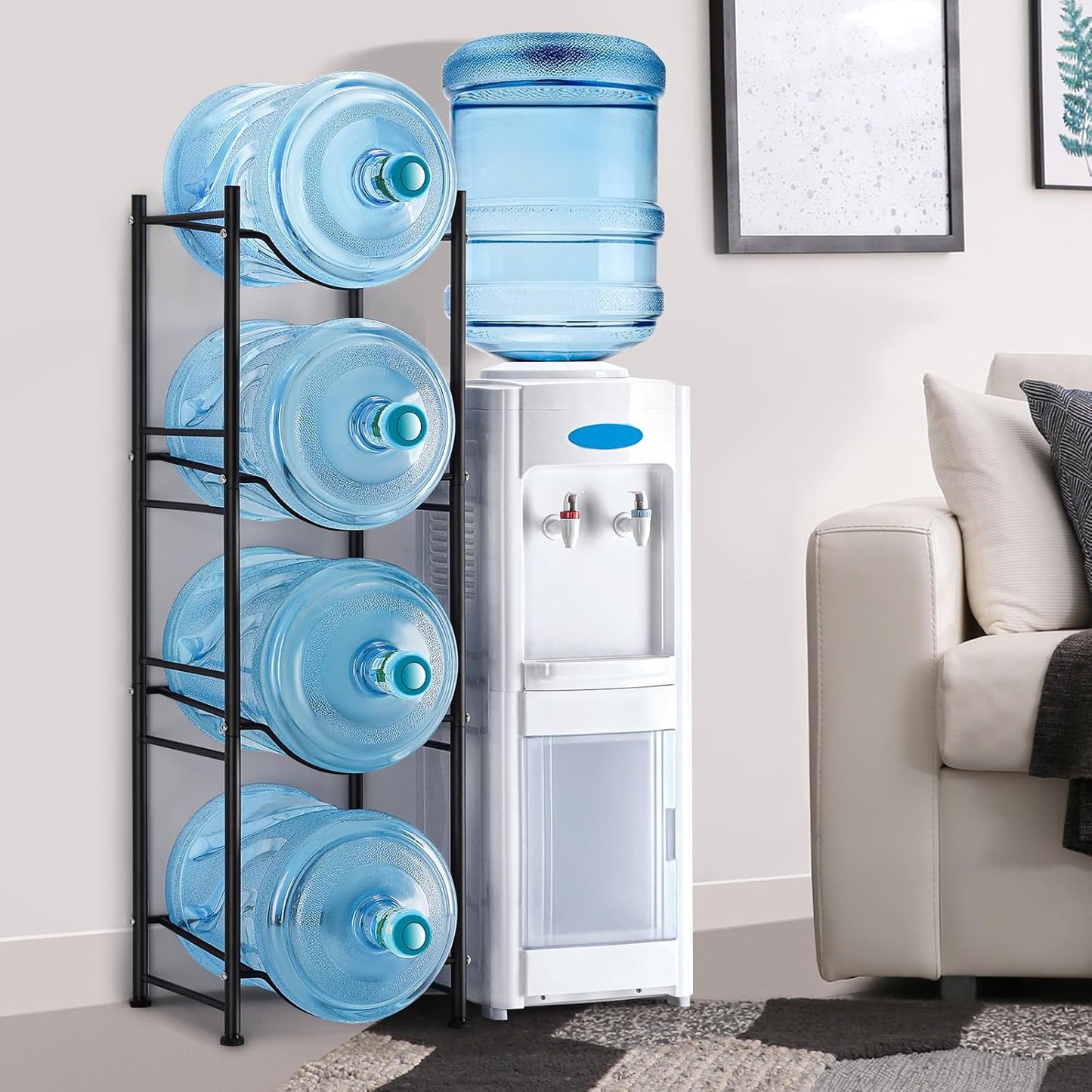 4 Water Bottle Holder Rack