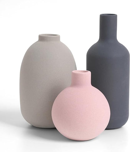 3 Set Ceramic Vases
