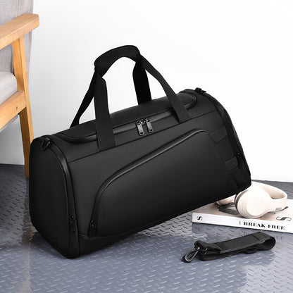 Waterproof Duffel Bag with Shoe Compartment & Backpack Straps