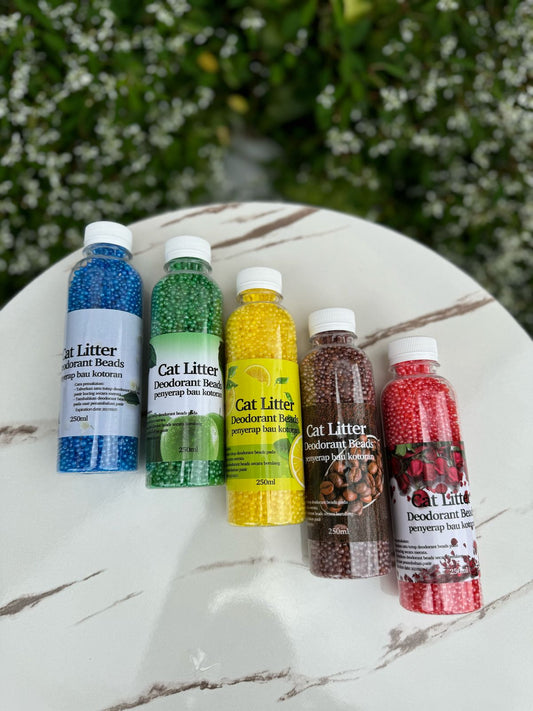 Cat litter deodrant beads