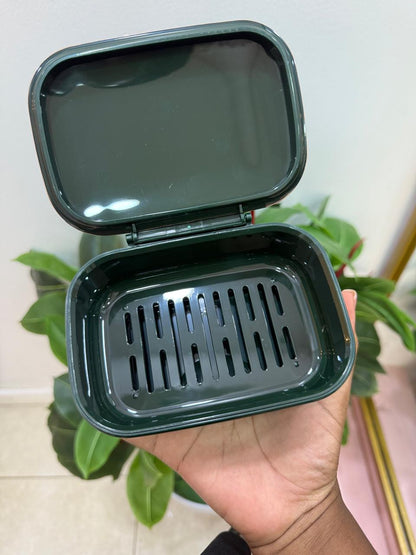 Wall Mounted Soap Box With Lid Drainage.
