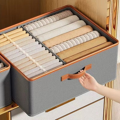 Foldable clothing storage boxes
